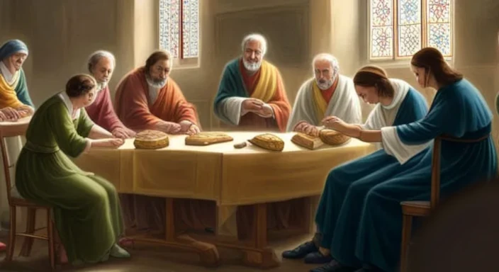 Jesus: “Ich bin das Brot des Lebens.”